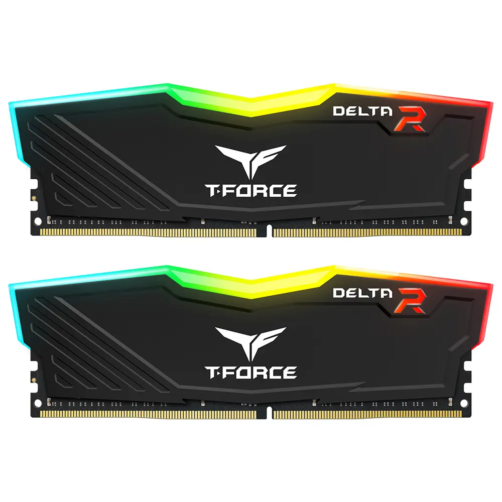 T-Force DELTA RGB 32GB (2X16GB) DDR4-3600 MHz CL18 UDIMM-BLACK