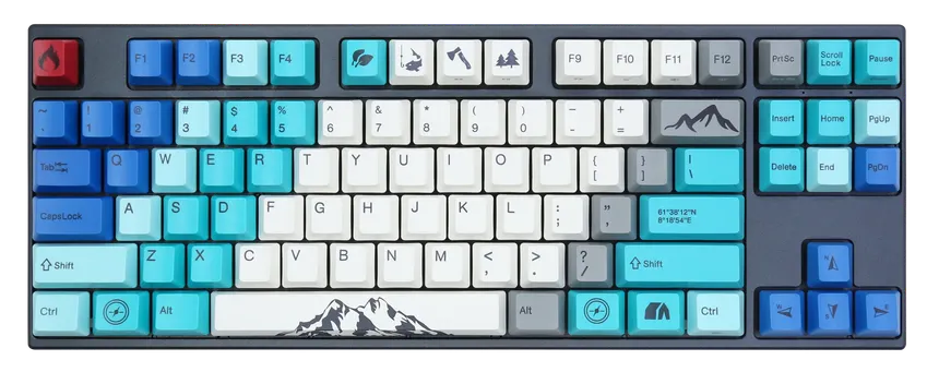 Varmilo Summit R1 87 Keys wired white LED tactile Ivy