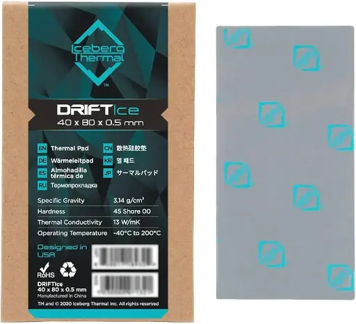 [DRIFTICE05-A0A] DRIFTIce Thermal Pad 40mmx80mm 0.5mm