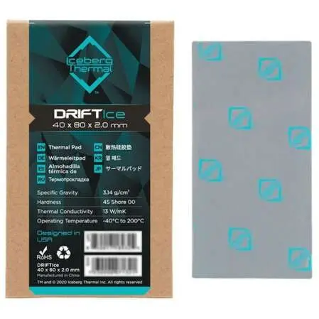 [DRIFTICE20-A0A] DRIFTIce Thermal Pad 40mmx80mm 2.0mm