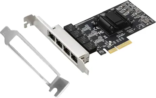 [ST7276] PCIe X1 RTL 8125B Quad-RJ45 2.5G